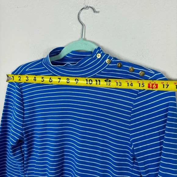 J. Crew Striped mockneck ribbed top 100% cotton in size S - Picture 13 of 15